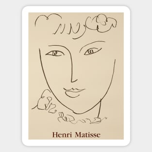 Henri Matisse - La Pompadour, Paris 1951 Sticker